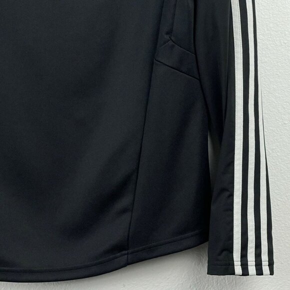 Adidas Climacool Top Kids Size L 3-Striped Long Sleeve Athletic Training Black - Picture 7 of 9